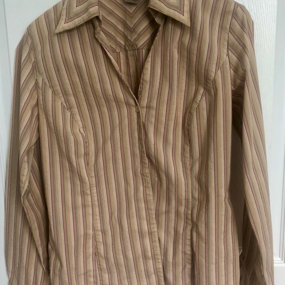 Nine West Multicolor Striped Shirt